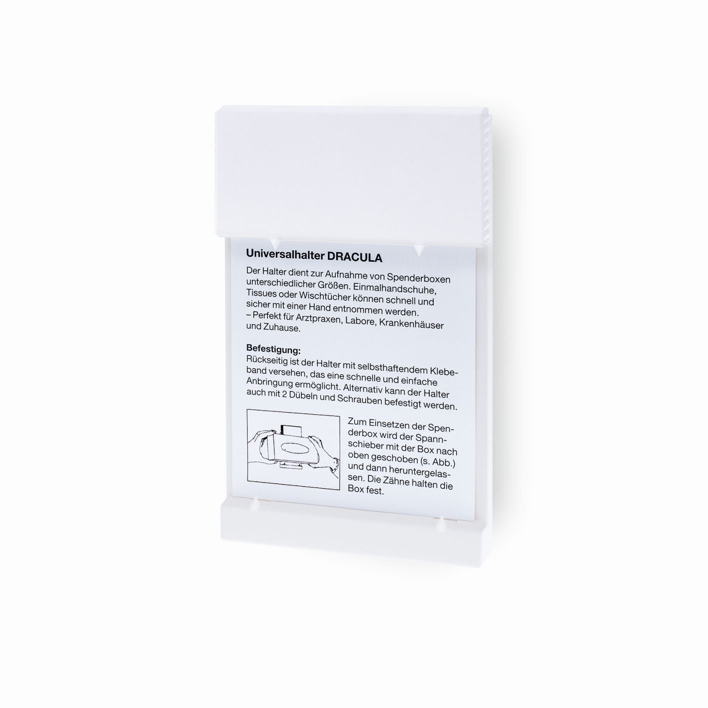 Uchwyt ścienny PS bez nadruku (biały) | Opakowanie (1 szt.)