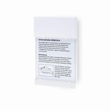 Uchwyt ścienny, Dracula, uchwyt ścienny bez nadruku (biały), uniwersalny | Opakowanie (1 szt.)