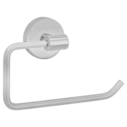 tesa Nooblesse Toilettenpapierhalter ohne Deckel, Edelstahloptik, inkl. Klebelösung