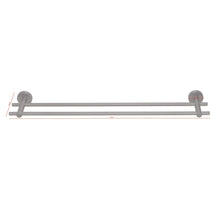 tesa MOON Graphite Doppelter Handtuchhalter, selbstklebend, Metall PVD beschichtet