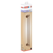 tesa MOON Bronze Doppelter Handtuchhalter, selbstklebend, Metall PVD-beschichtet