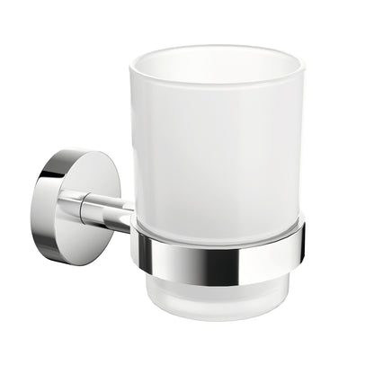 tesa SMOOZ-Tumblerhalter, selbstklebend, verchromtes Metall