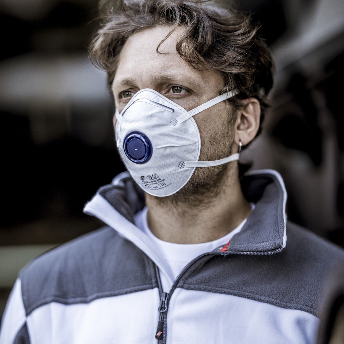 NITRAS SAFE AIR, maska ​​oddechowa, biała, EN 149, opakowanie 15 sztuk | Opakowanie (15 sztuk)