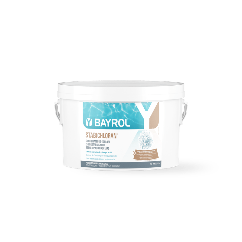 BAYROL Stabichloran® 3 kg Zapobieganie utracie chloru i działaniu promieni słonecznych | Wiadro (3 kg) 