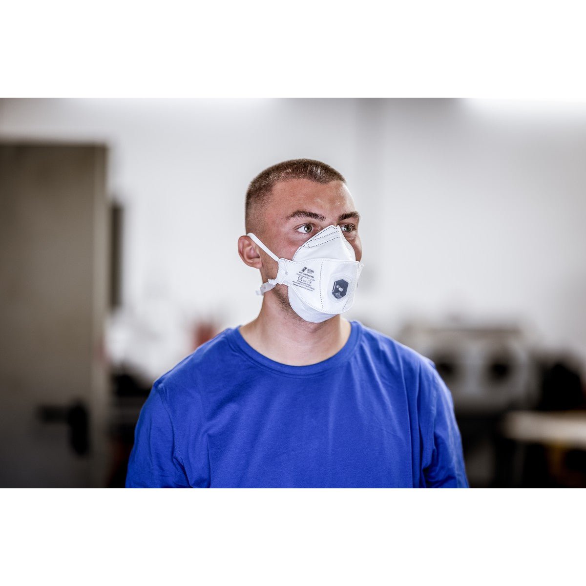 NITRAS SAFE AIR PRO, maska ​​oddechowa, biała, EN 149, opakowanie 15 sztuk, jakość premium | Opakowanie (15 sztuk)