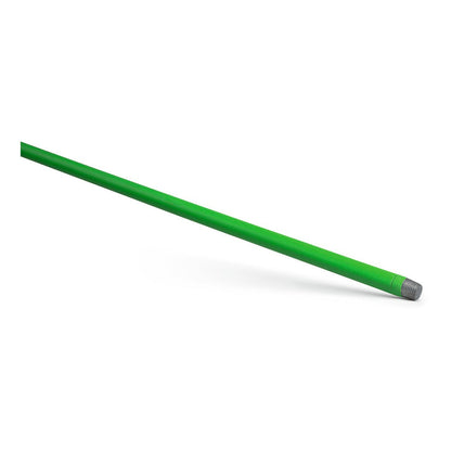 Trzonek do miotły Nölle Profi Brush 24x1.400 mm od Nölle Profi Brush Bürsten- & Pinseltechnik e.K. to zielony, prosty kij z metalowym gwintem, przedstawiony na białym tle.