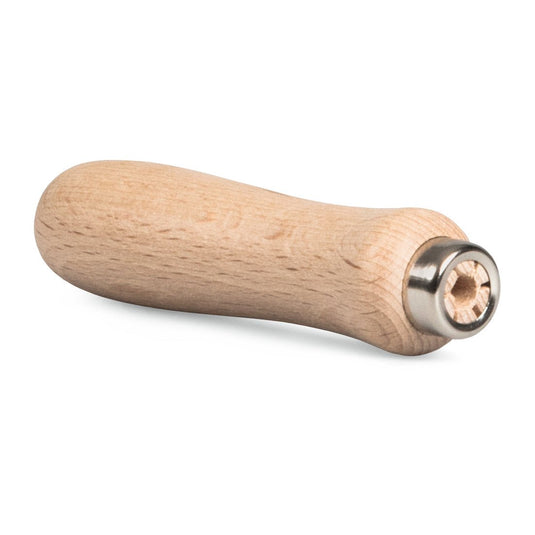 Nölle Profi Brush Feilenheft od Nölle Profi Brush Bürsten- & Pinseltechnik e.K. posiada gładki drewniany uchwyt z metalowym pierścieniem, który umożliwia łatwe i wygodne nakładanie na narzędzia lub ostrza w celu precyzyjnego zastosowania.