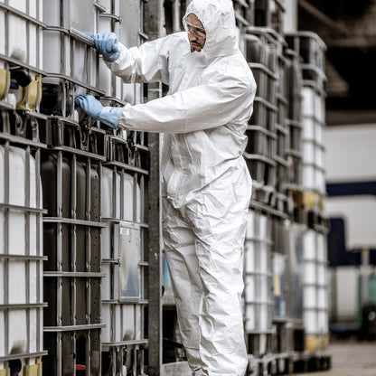 NITRAS PROTECT, kombinezon chroniący przed chemikaliami, biały
