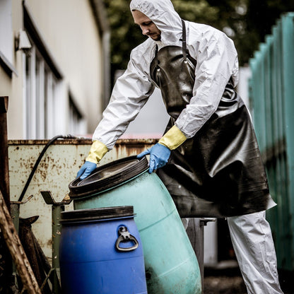 NITRAS DUAL BARRIER, rękawice chroniące przed chemikaliami, żółto-niebieskie
