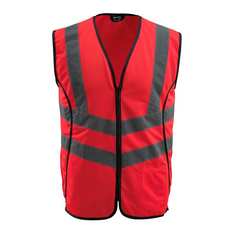 Kamizelka drogowa MASCOT® Wingate, odblaskowa, czerwona