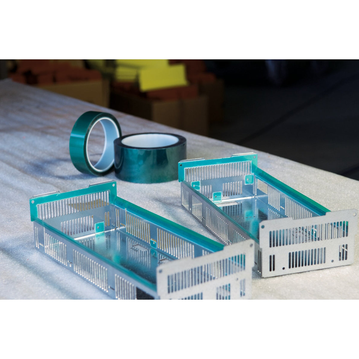 tesa 50600 PET-Abdeckband 220°C, grün-transparent – Anwendung