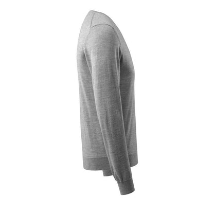 Sweter z dzianiny z dekoltem w kształcie litery V, sweter z dzianiny z wełny merynosów