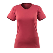 MASCOT® Ładny damski T-shirt w kolorze malinowej czerwieni