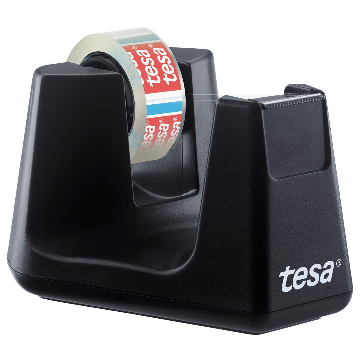 tesa DESK DISPENSER SMART RECYCLED Tischabroller mit tesafilm CLEAR RECYCLED, transparent
