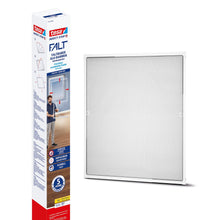 tesa FALT Faltbarer Aluminiumrahmen, teleskopierbar, für Fenster, 140 x 140 cm, weiß