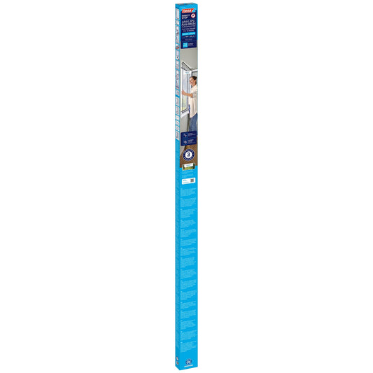 tesa INSECT STOP Anklips-Rahmen Fliegengitter für Fenster, anthrazit 100 x 120 cm