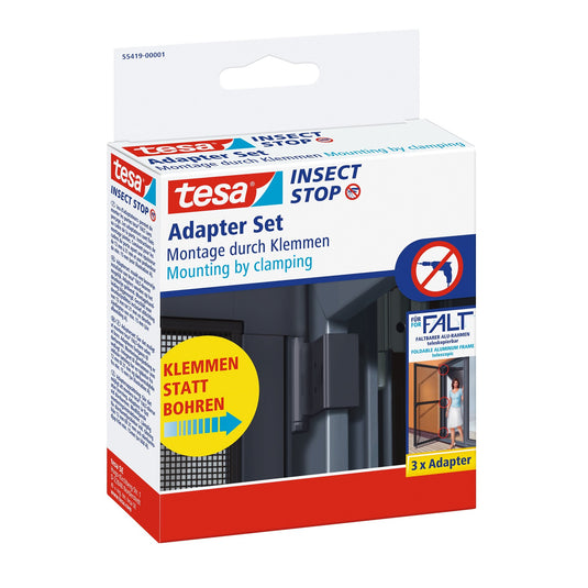 Adapter firmy tesa do aluminiowych ramek składanych FALT, teleskopowy, antracytowy