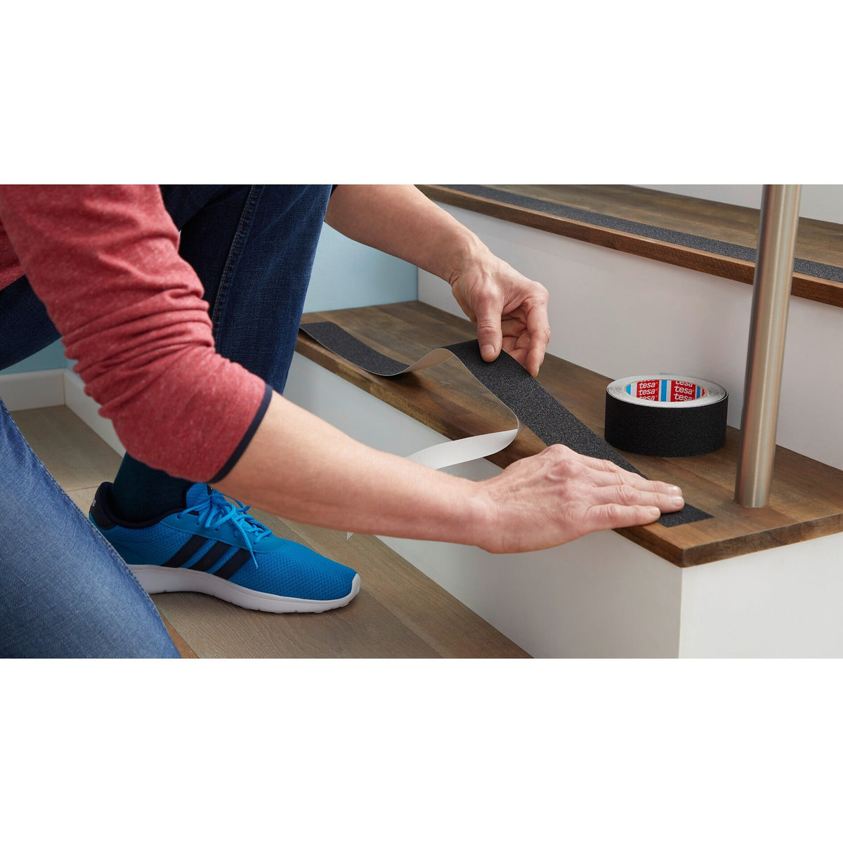 tesa Anti-Rutschband – Anwendung
