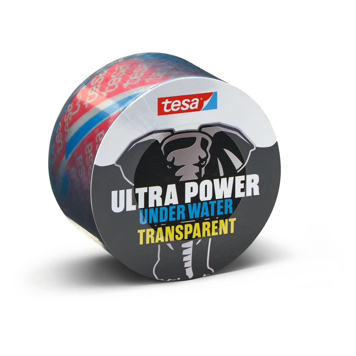 tesa Ultra Power Under Water - wasserfestes Klebeband - Dichtungsband, 1,5 m x 50 mm transparent