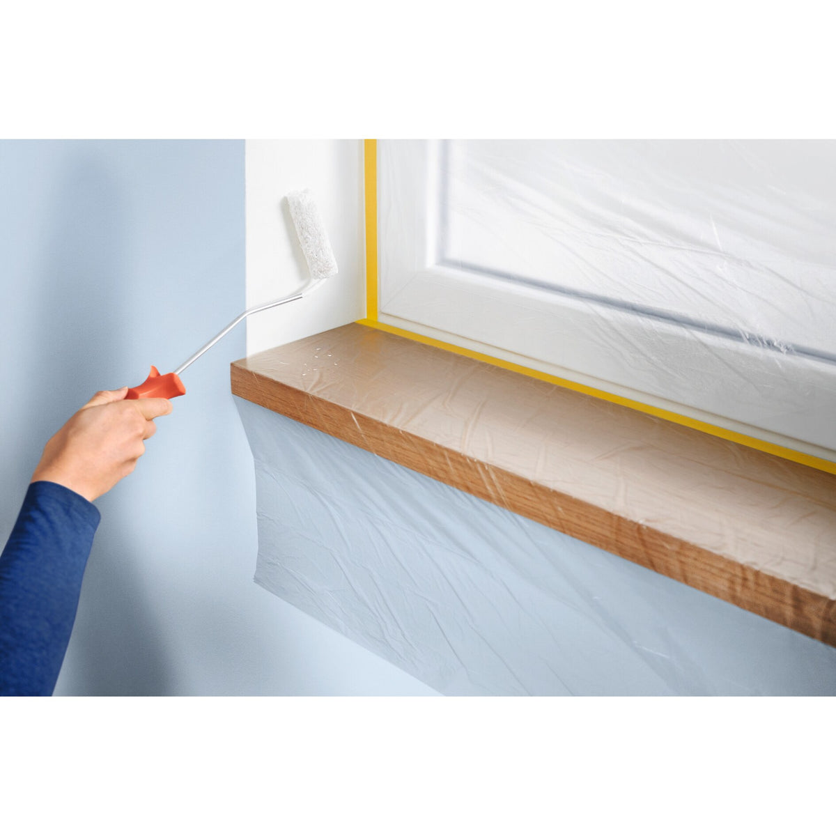 tesa Easy Cover PERFECT+, Nachfüllung, orange – Anwendung