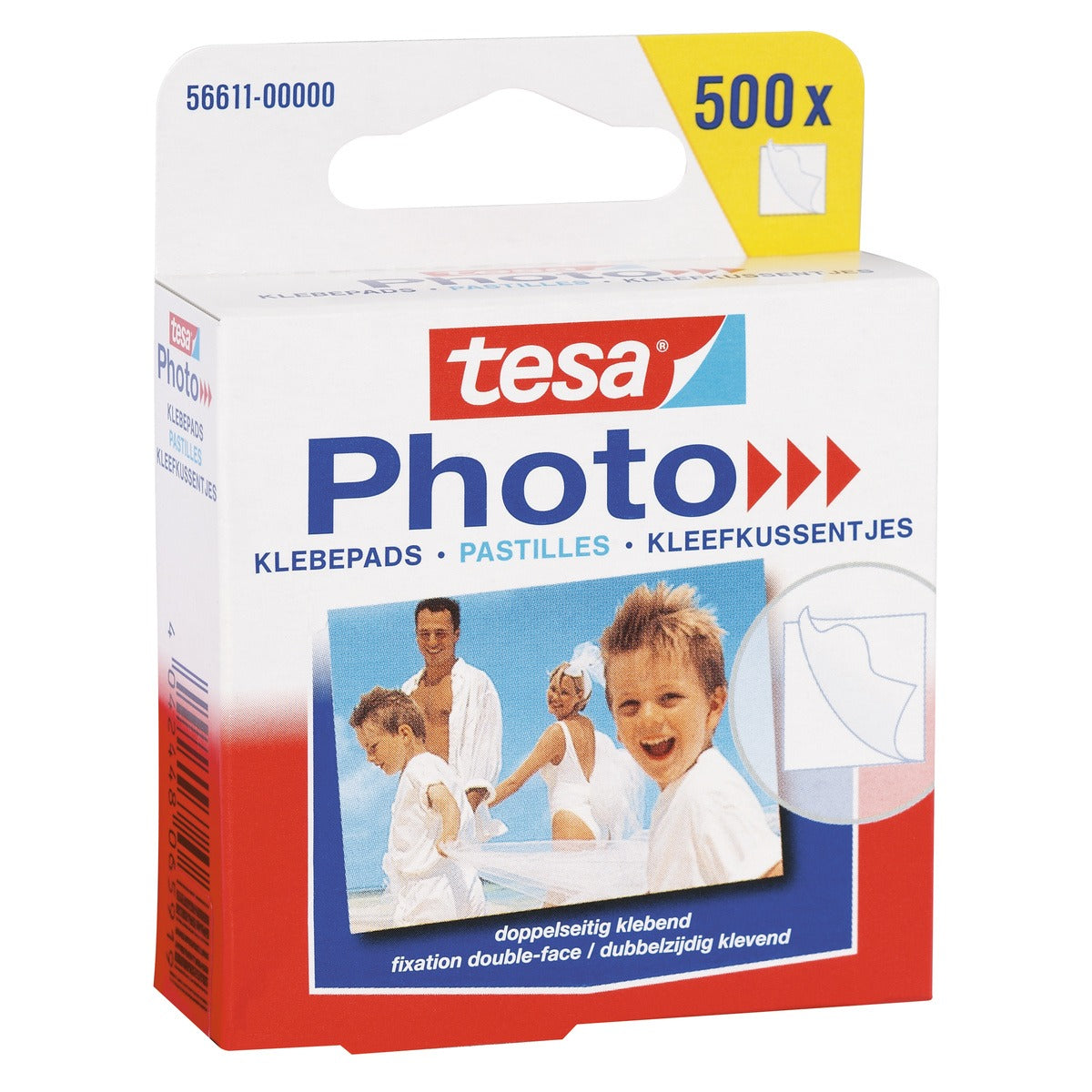 tesa Photo Klebepads, weiß, beidseitig klebend 500 Stück