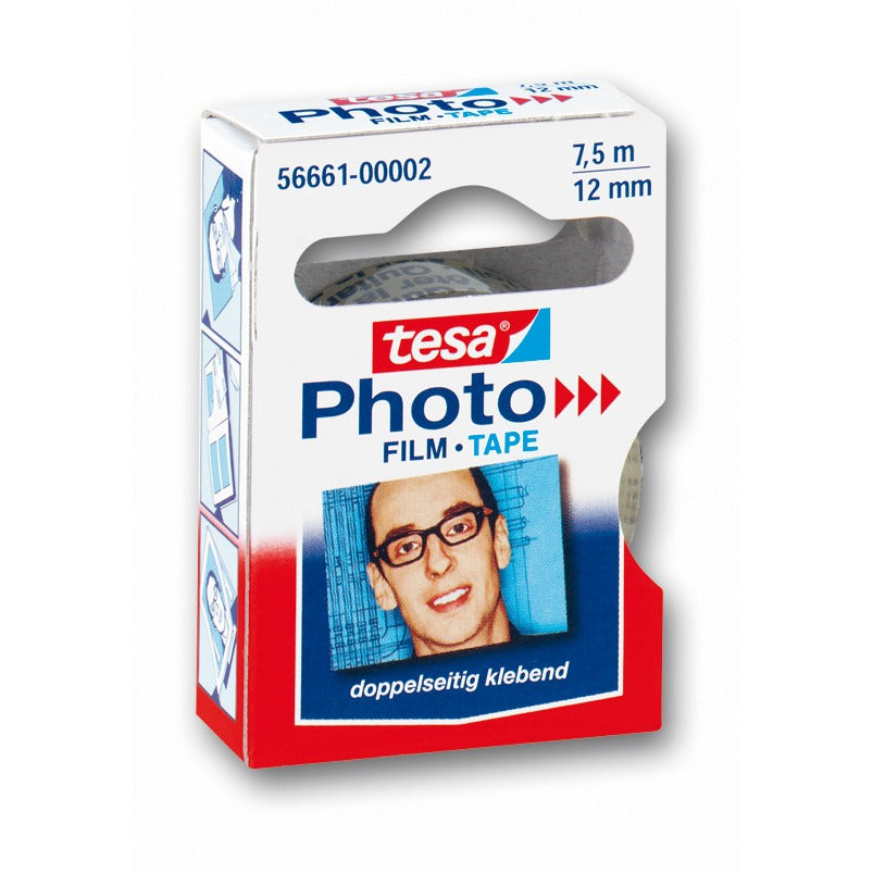 tesa Photo Film Nachfüllrolle, 7,5 m x 12 mm, transparent