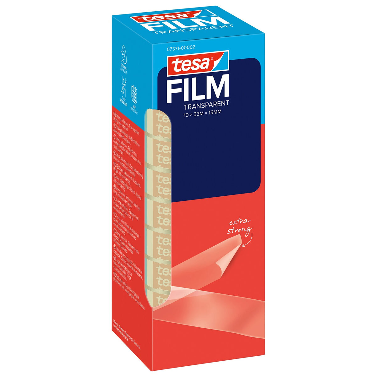 tesafilm TRANSPARENT, im Tower, 33 m x 15 mm
