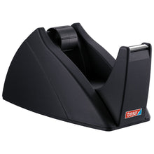 tesa 57421 Easy Cut Tischabroller, leer, für Rollen bis 33m x 19mm, schwarz
