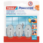 tesa Powerstrips Haken Small Oval chrom