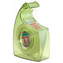Ręczny podajnik taśmy tesa HAND DISPENSER EASY CUT RECYCLED, zielony, z taśmą tesafilm Clear Recycled 33 m x 19 mm
