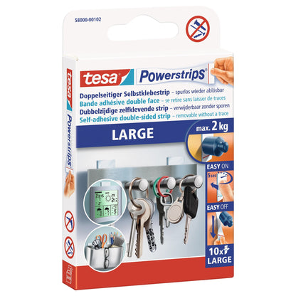 tesa Powerstrips Large, weiß