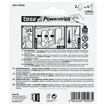 tesa Powerstrips Haken Large OVAL weiß