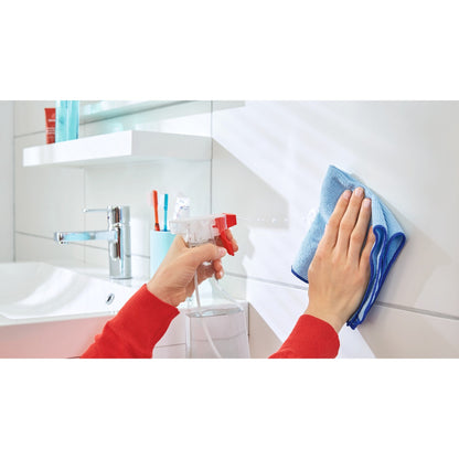 tesa Powerstrips Haken L Metall Eckig, weiß – Anwendung