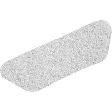 Pojedyncza, prostokątna mata Twister S-Pad Biała (45x15 cm) do renowacji podłóg kamiennych od Diversey Deutschland GmbH & Co. OHG jest przedstawiona z zaokrąglonymi rogami na białym tle.