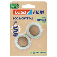 Tesafilm Eco & Crystal, przezroczysta, w blistrze, 10 m x 19 mm