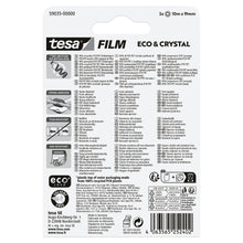 Tesafilm Eco & Crystal, przezroczysta, w blistrze, 10 m x 19 mm