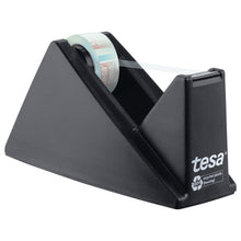 tesa DESK DISPENSER ECONOMY RECYCLED – stołowy podajnik z taśmą tesafilm CRYSTAL RECYCLED, przezroczystą