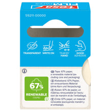 Taśma Tesafilm PAPER, przezroczysta, w wiszącym pudełku składanym, 10 m x 19 mm