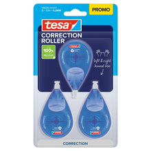 tesa CORRECTION ROLLER Disposable, 10 m x 4,2 mm, weiß, im Blister, 3 Stück