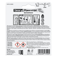 tesa Powerstrips Waterproof Rasiererhalter Wave, weiß