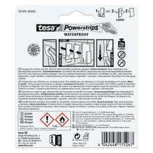 tesa Powerstrips Waterproof Rasiererhalter Zoom, Metall, weiß