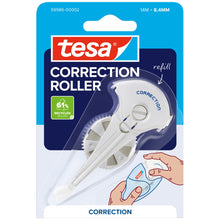 tesa CORRECTION ROLLER, weiß, im Blister, Nachfüllung, 14 m x 8,4 mm