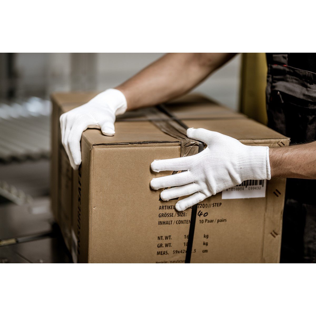 Rękawiczki dziane NITRAS w kolorze białym