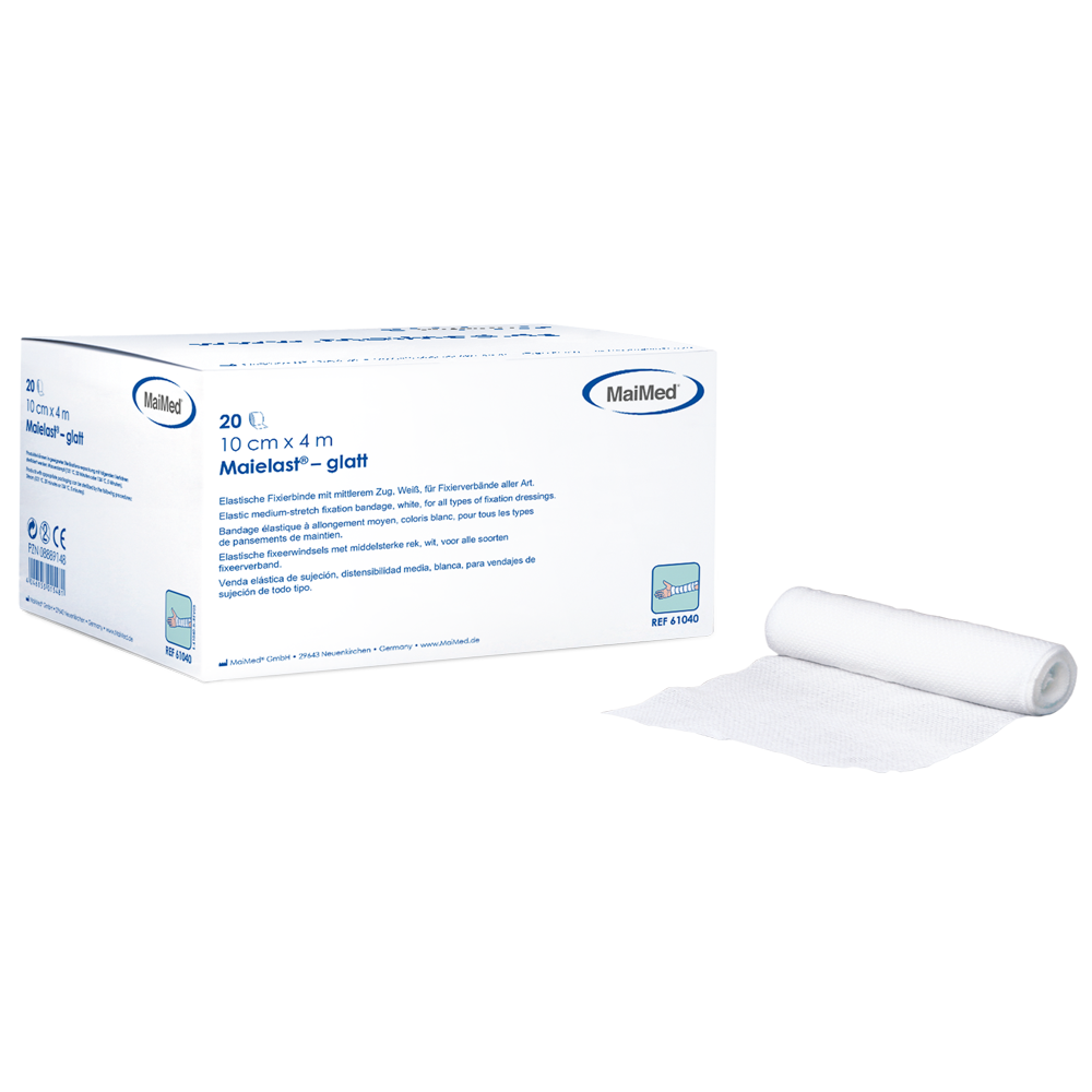 Elastyczne bandaże mocujące Maielast-gładkie, 20 sztuk w opakowaniu