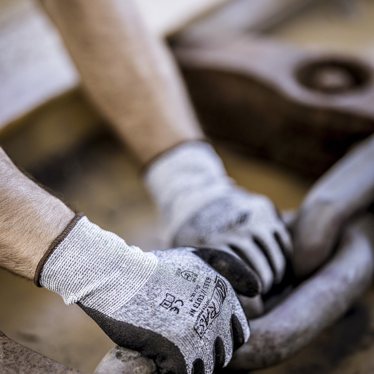 NITRAS CUT C NF, rękawice chroniące przed przecięciem, szaro-czarne