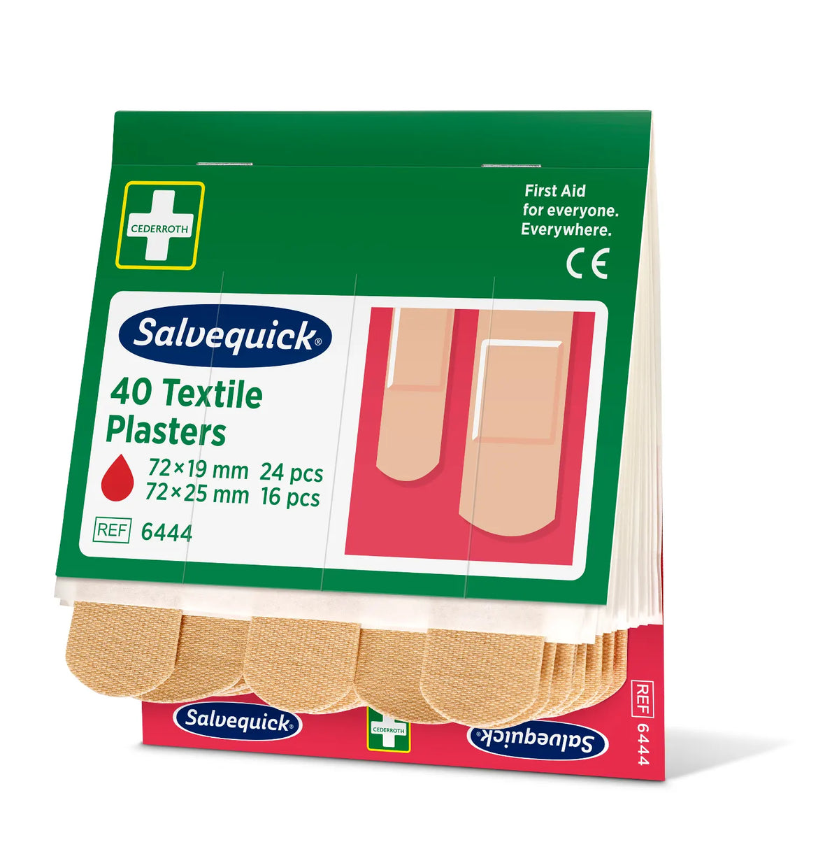 Produkty wycofywane z oferty: Zestaw uzupełniający plastrów Holthaus Medical Salvequick® REF 6444 w opakowaniu ochronnym, 2 rozmiary | Opakowanie (40 sztuk)