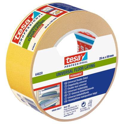 tesa Professional 64620 Verlegband Universal, weiß 25 m x 50 mm