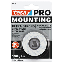 tesa PRO 66792 Mounting Ultra strong Montageband, weiß 1,5 m x 19 mm