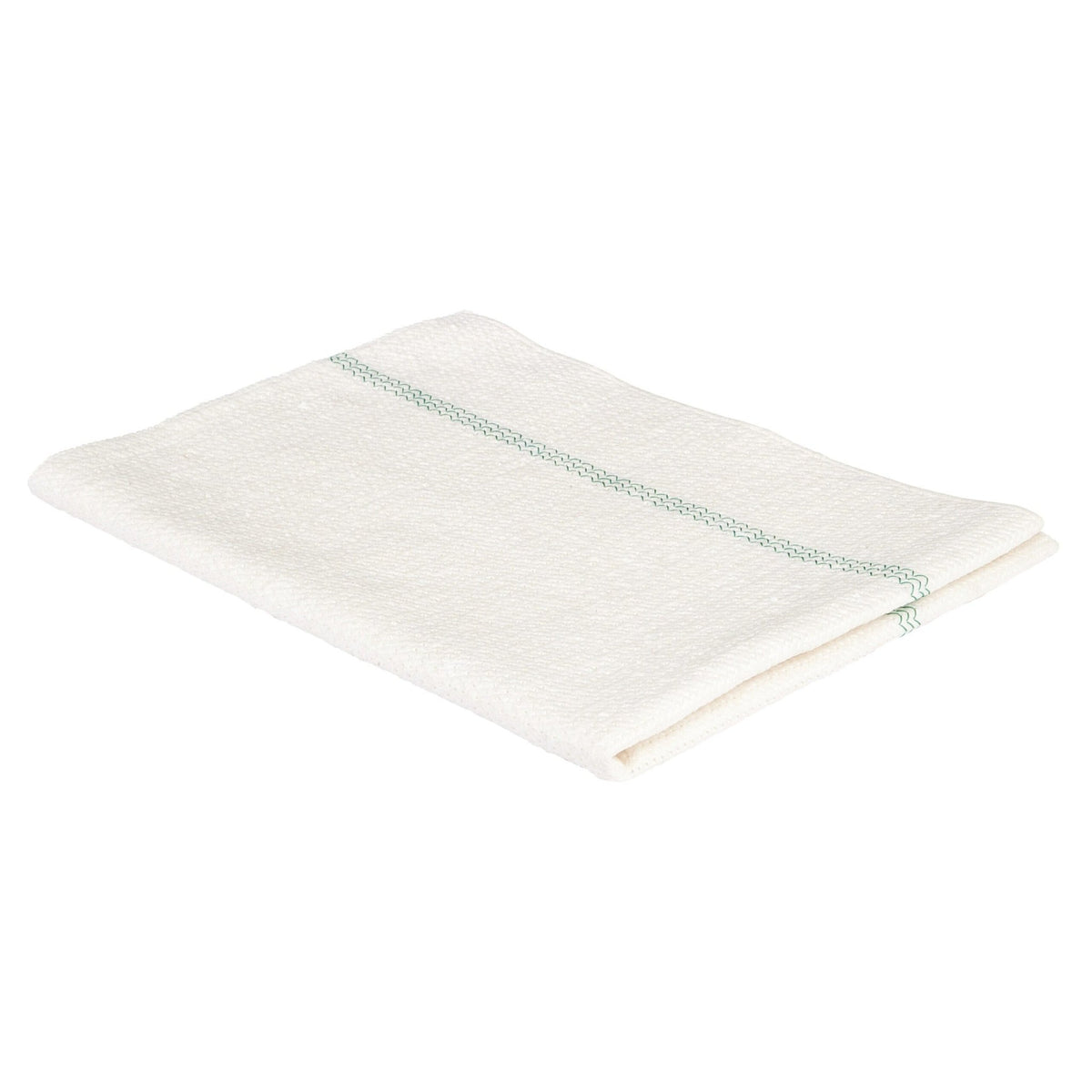 Sito Bodentuch Effekt ca. 250g/m², weiß mit grünem Streifen 500 x 700 mm