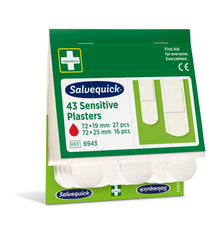 Plastry dla skóry wrażliwej, 43 szt./wkład uzupełniający (z włókniny) | Opakowanie (43 sztuki)